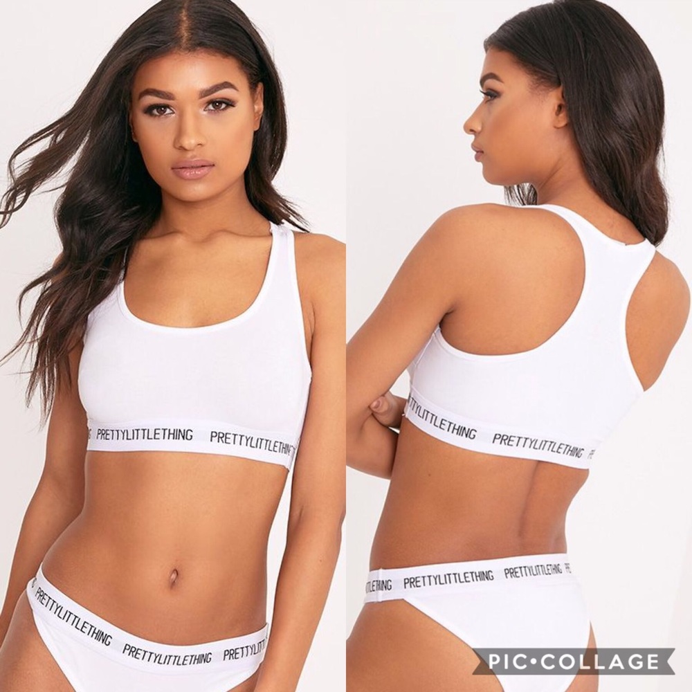 PrettyLittleThing White Sports Bra